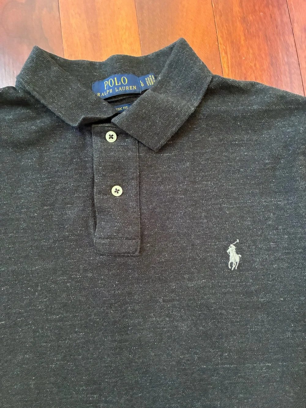 Polo by Ralph Lauren Black Heather Short-Sleeve Polo
